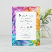 カスタム文字を背面にEthereal開花 招待状 (スタンド正面)