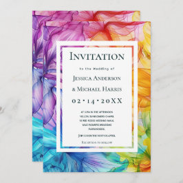 カスタム文字を背面にEthereal開花 招待状