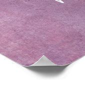 カスタム文字を追加しはっきりしたたピンクグランジ色 ポスター (角)