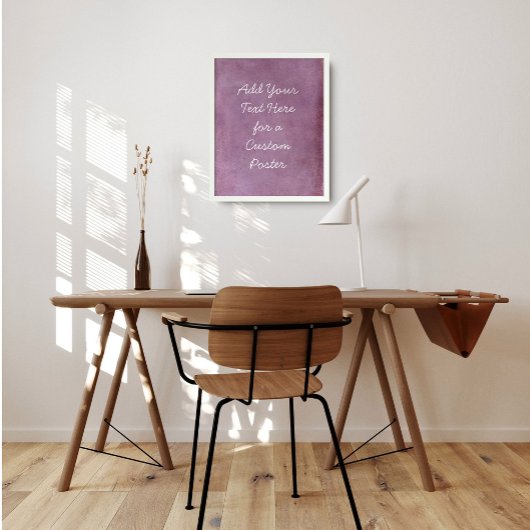 カスタム文字を追加しはっきりしたたピンクグランジ色 ポスター