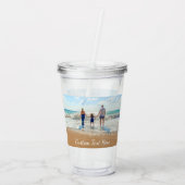 カスタム文字アクリルタンブラー自分のデザイン アクリルタンブラー (裏面)