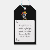 カスタム文字💀アポップ・アートのートカラベラ ギフトタグ (裏面)