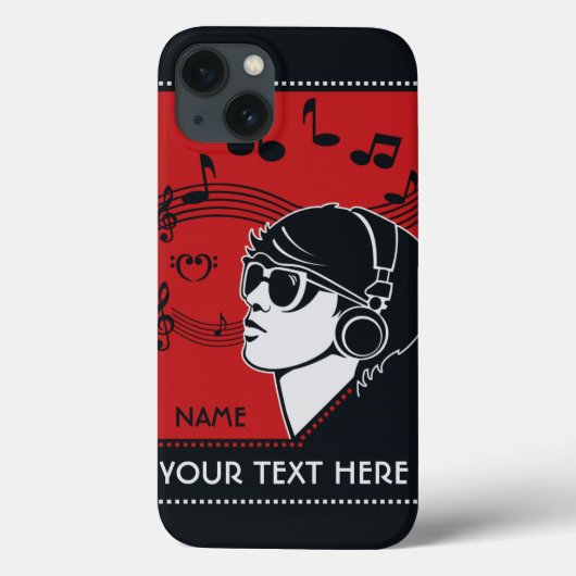 カスタム文字アールデコケース Case-Mate iPhoneケース (裏面)