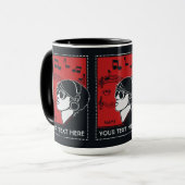 カスタム文字アールデコ マグカップ (正面左)