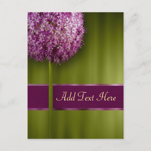 カスタム文字イベント及び結婚式招待状 インビテーションポストカード (正面)