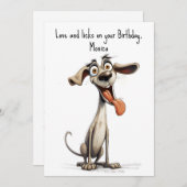 カスタム文字🐶🤪ウィッ熱狂するペット シーズンカード (正面/裏面)