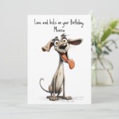 カスタム文字🐶🤪ウィッ熱狂するペット シーズンカード (スタンド正面)