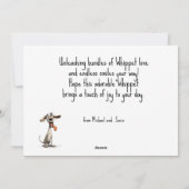 カスタム文字🐶🤪ウィッ熱狂するペット シーズンカード (裏面)