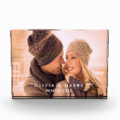 カスタム文字オーバーレイ付きフォトブロック フォトブロック (正面)