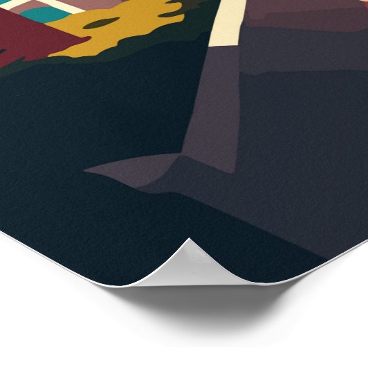 カスタム文字カスカイスポルトガル ポスター (角)