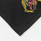 カスタム文字カラフルジャズ奏者 フリースブランケット (角)