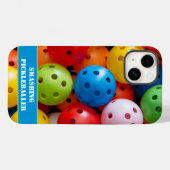 カスタム文字カラフルピックボールiphone 14 Case-Mate iPhoneケース (裏面 (横))
