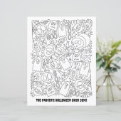 カスタム文字カラーリングページ |ハロウィーンパターン (スタンド正面)