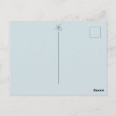 カスタム文字カラー/ピースウォーター蓮中国の禅 ポストカード (裏面)