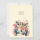 カスタム文字カワイオウル磁気カード マグネット招待状 (正面)