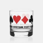 カスタム文字カードプレーヤー ウイスキーグラス (正面)
