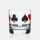 カスタム文字カードプレーヤー ウイスキーグラス (左)