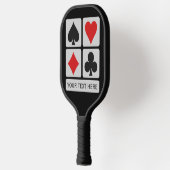 カスタム文字カードプレーヤー ピックルボールラケット (左)