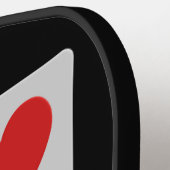 カスタム文字カードプレーヤー ピックルボールラケット (左詳細)