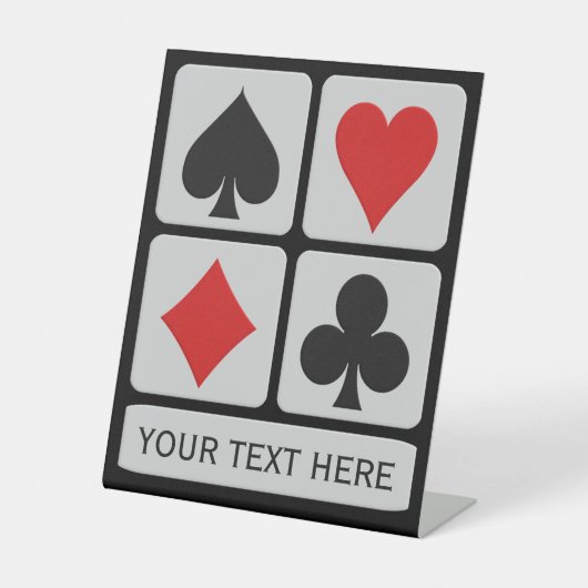 カスタム文字カードプレーヤー 台座サイン (正面)