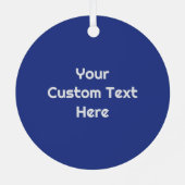 カスタム文字キューバ国旗の拳 メタルオーナメント (裏面)