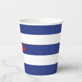 カスタム文字キューバ国旗 紙コップ (左)