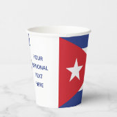 カスタム文字キューバ国旗 紙コップ (右)