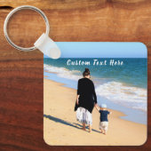 カスタム文字キーチェーンあなたの家族の写真ママ キーホルダー (正面)