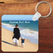 カスタム文字キーチェーンあなたの家族の写真ママ キーホルダー (裏面)