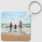 カスタム文字キーチェーンギフトあなたの家族の写真 キーホルダー (裏面)