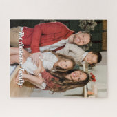 カスタム文字ギフト付きパーソナライズされたのユニーク写真 ジグソーパズル (横)