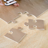 カスタム文字ギフト付きパーソナライズされたのユニーク写真 ジグソーパズル (側面)