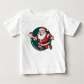 カスタム文字🎅クリスマスピックボール ベビーTシャツ (正面)