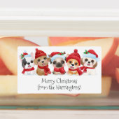 カスタム文字クリスマス/祝日ラベル ラベル (貼付)