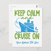 カスタム文字クルーズ保カルム ポストカード (正面/裏面)