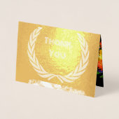 カスタム文字グリーティングカードフォイルカード 箔カード (正面)