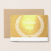 カスタム文字グリーティングカードフォイルカード 箔カード (裏面封筒付き)