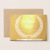 カスタム文字グリーティングカードフォイルカード 箔カード (封筒付き正面)