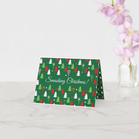 カスタム文字グリーン💚💔🤍赤テニス白 カード (蘭)