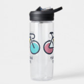カスタム文字サイクリング ウォーターボトル (左面)