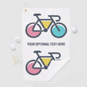 カスタム文字サイクリング ゴルフタオル (インサイチュ)