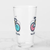 カスタム文字サイクリング タンブラーグラス (左)