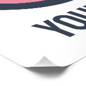 カスタム文字サイクリング ポスター (コーナー)