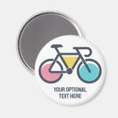 カスタム文字サイクリング マグネット (正面/裏面)