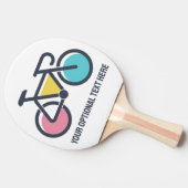 カスタム文字サイクリング 卓球ラケット (横)