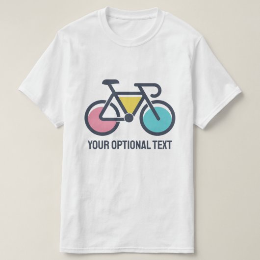 カスタム文字サイクリング Tシャツ (デザイン正面)