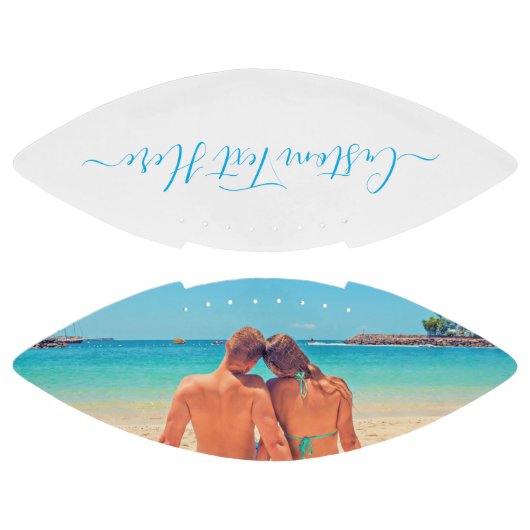 カスタム文字サッカーあなたの愛の写真ギフト アメリカンフットボール (パネル)