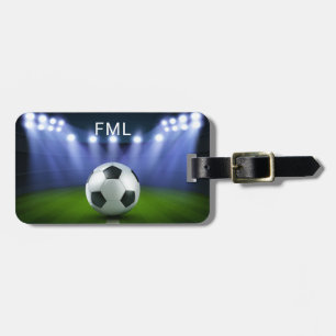 カスタム文字サッカー競技場の荷物タグ ラゲッジタグ