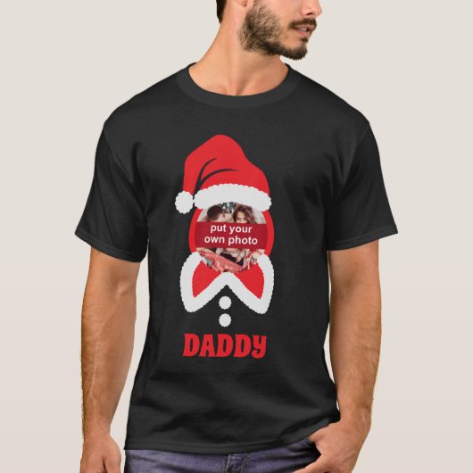 カスタム文字サンタクロースChristmas Tシャツ (正面)