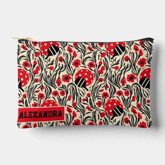 カスタム文字ザパドルポップ・アートの アクセサリーポーチ (正面)